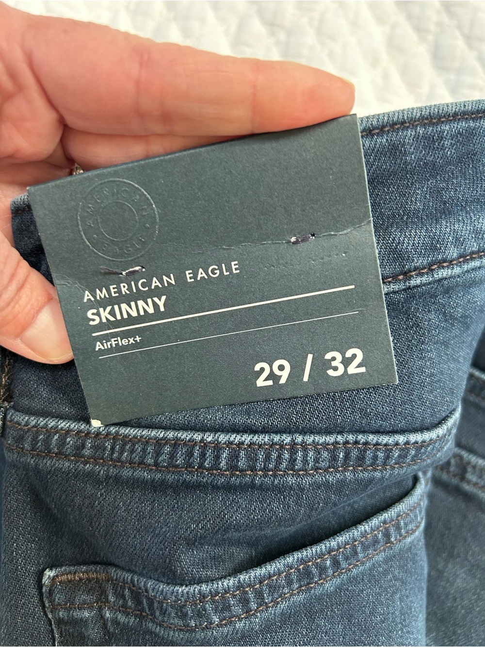 American eagle Airflex+ Dark Blue skinny Jeans - Picture 6 of 10